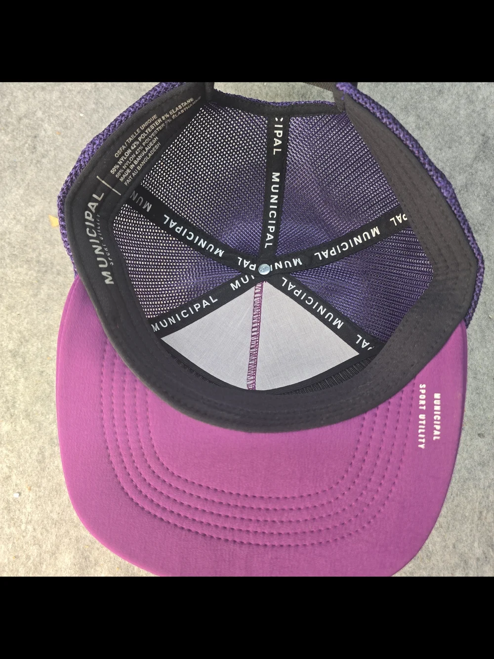Municipal purple trucker